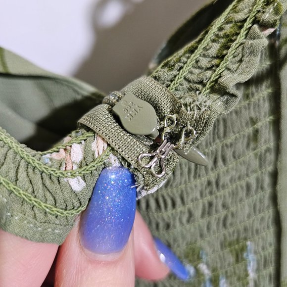 Reformation Green Floral Midi Dress - Picture 12 of 14